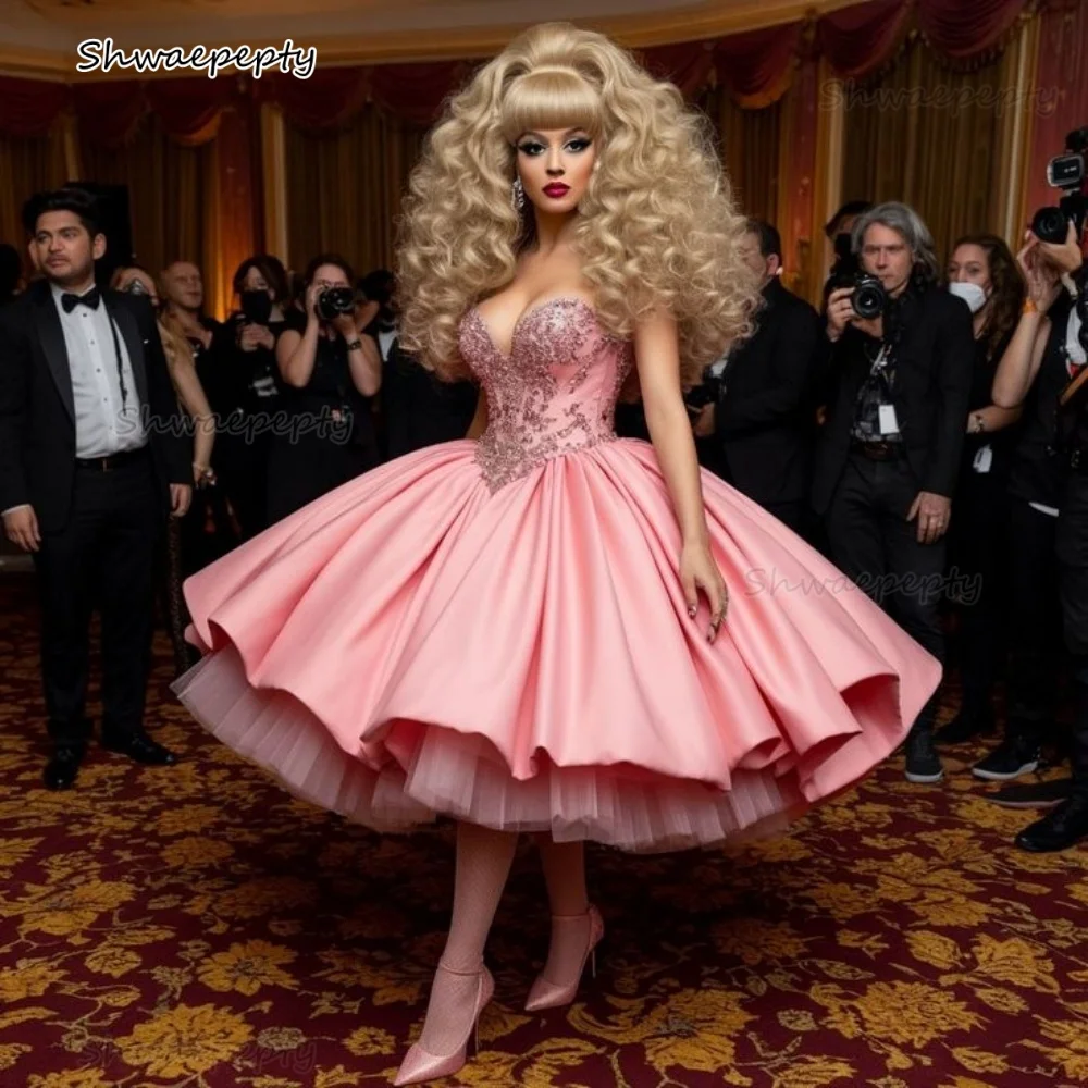 Pink Ball Gown Mid … - image