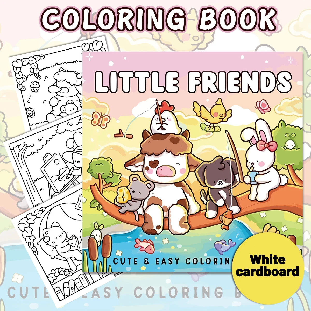 Sunny Days Coloring Books, Vivid Scenes, Easy Coloring, For Home Parent - Child DIY, Relax, Unwind, Boost Creativity