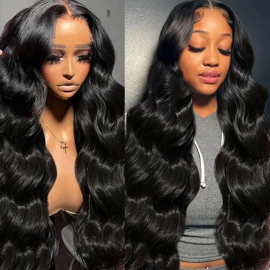 

40 Inch Body Wave 13x6 Hd Lace Frontal Wig Natural Hairline Pre Plucked Glueless Wigs 4x4 13x4 Black Lace Front Wig Human Hair