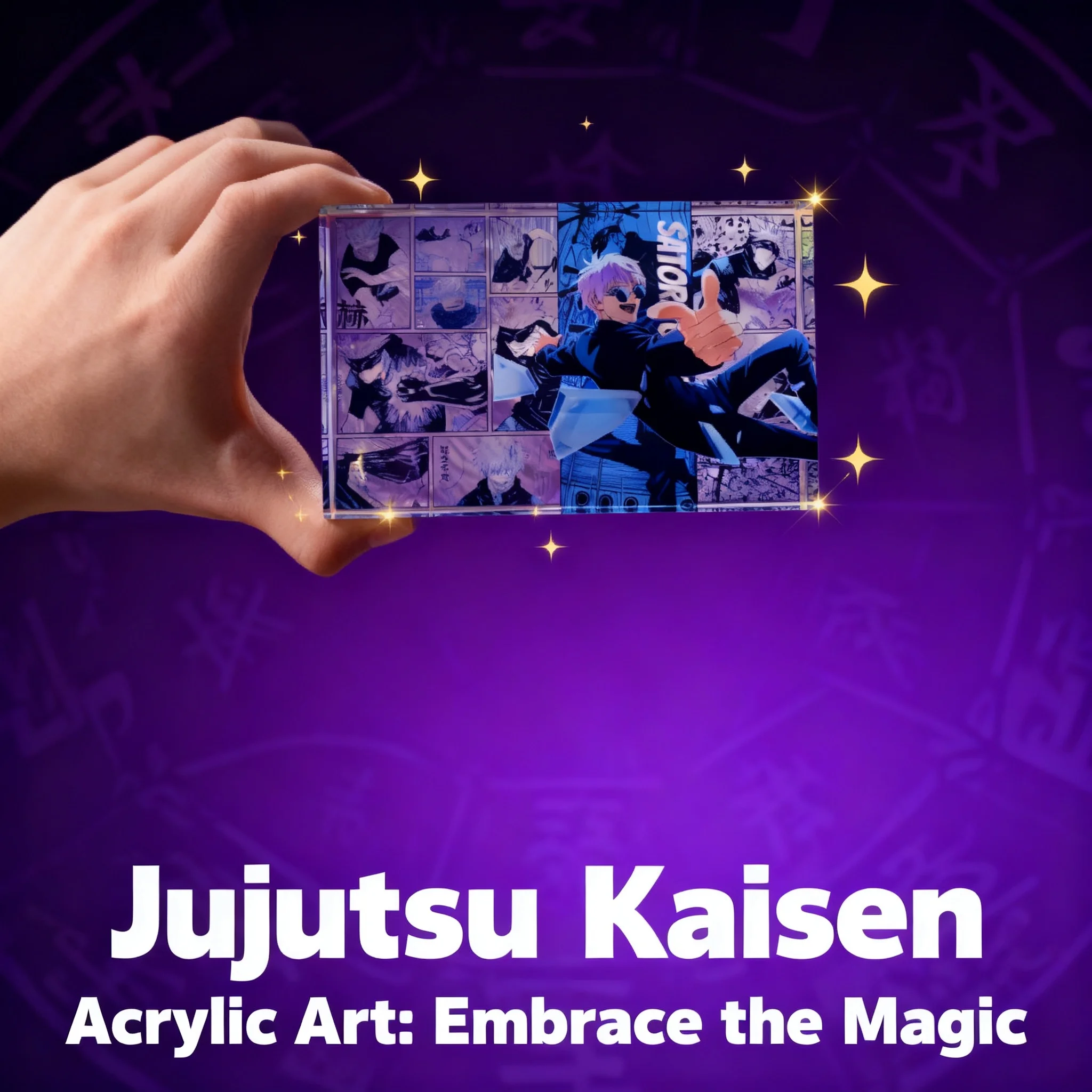 Jujutsu Kaisen Anime Acrylic Stand Figure Gojo Satoru Geto Suguru Desktop Display Decor Acrylic Brick Collectible Merchandise