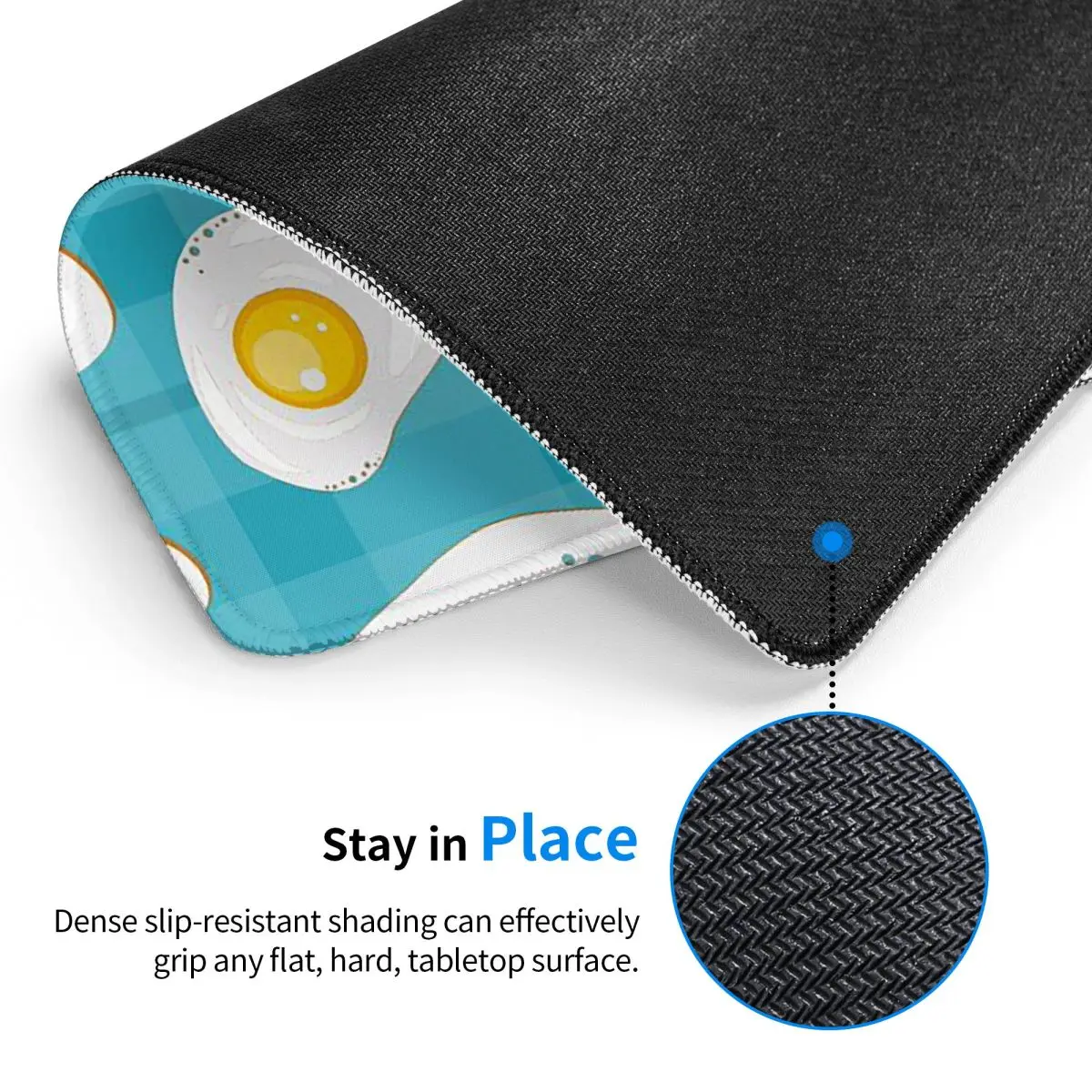 Alfombrilla de ratón Kawaii Fried Egg, alfombrilla para teclado de ordenador, alfombrilla para ratón, alfombrilla para escritorio de PC para juegos, alfombrillas para mesa de oficina