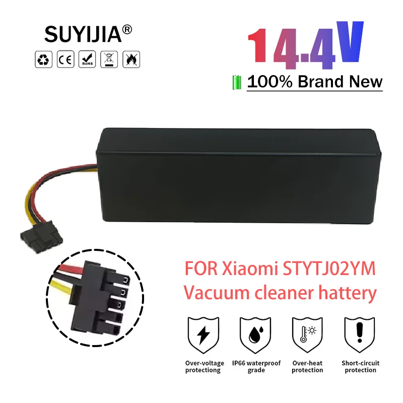 

Original battery 18650 4S1P 14.4V 3500mAh for Xiaomi Mijia LDS robot vacuum cleaner accessories cleaner MOPP/2S/HAIER JX37 robot