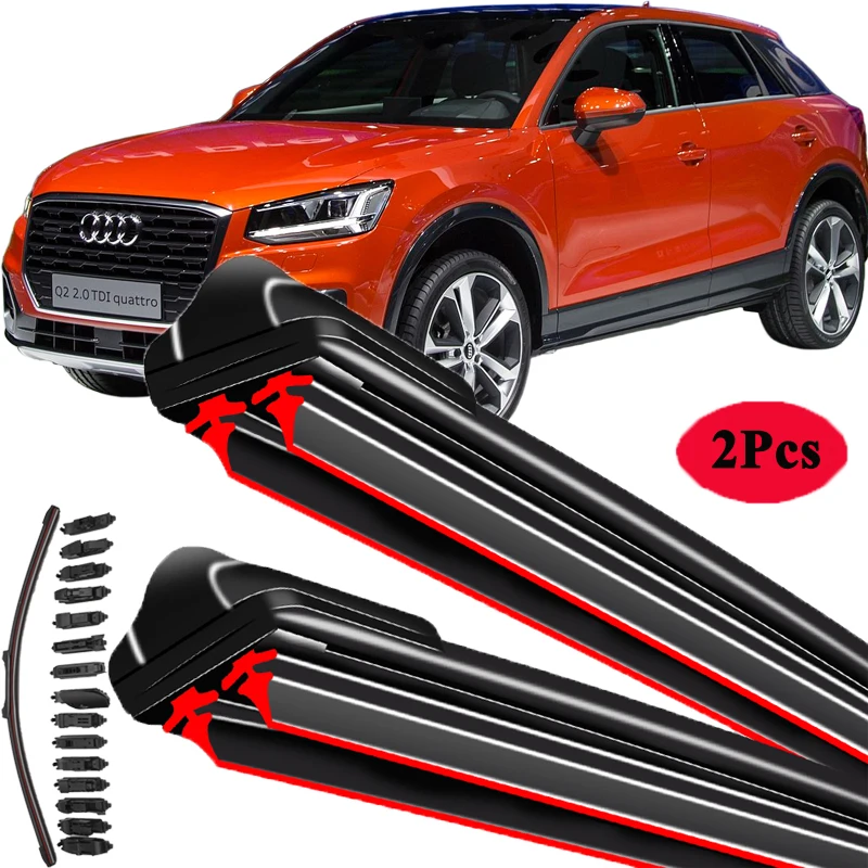 

For Audi Q2 GA 2016-2024 Car Windshield Wiper Blade Front Windscreen Brushes Washer Accessories Cleaning Replacement Parts