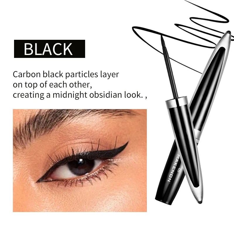 1pcs Long-lasting hard-tipped gel eye ultra- fine waterproof black liquid eyeliner
