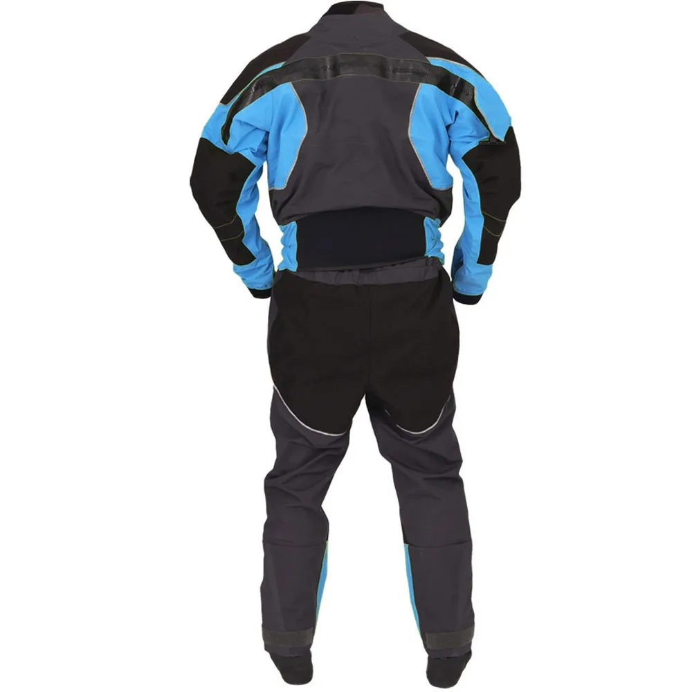 LKVER Kajak-Trockenanzug für Herren, Latexdichtungen an Hals und Handgelenk, doppelt verstellbarer Überrock, Klettverschlüsse aus Neopren. – Detail 11