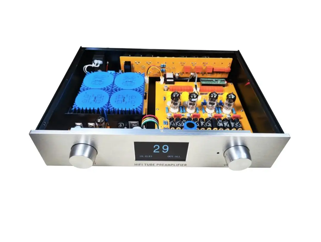 pre amplifier/ preamplifier fully balanced front stage amplifier/Hetian Shigeru's 6N11 6H23 tube preamp