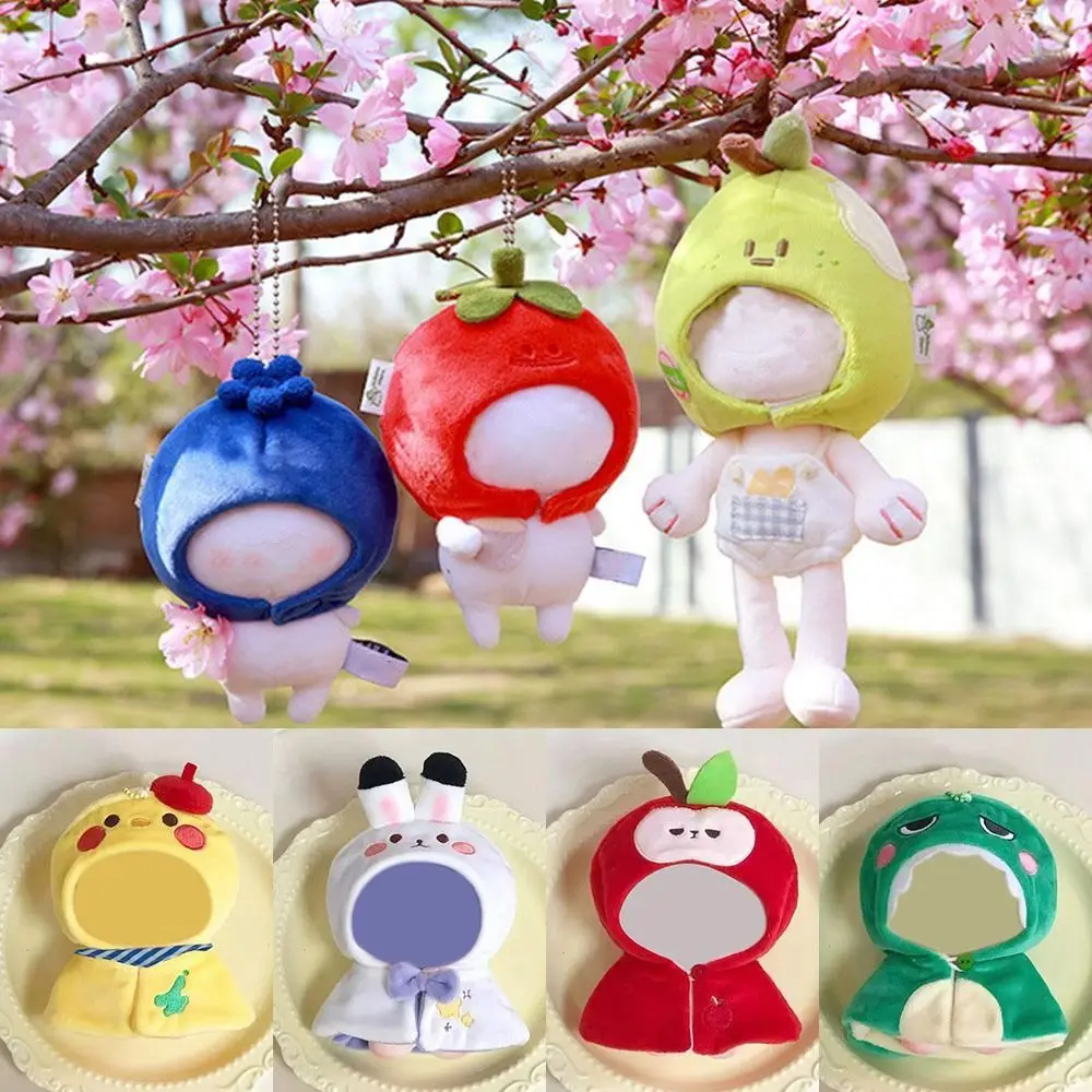 Cartoon Doll Head Cover Dolls Accessories Animal Pink Little Beaver Headgear Backpack Keychain Pendant Clothes Accessories