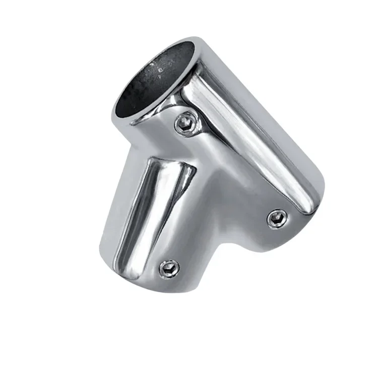 

316 Stainless Steel Marine Grade High Mirror Polished Right Hand Rail Fitting- 60 Degree