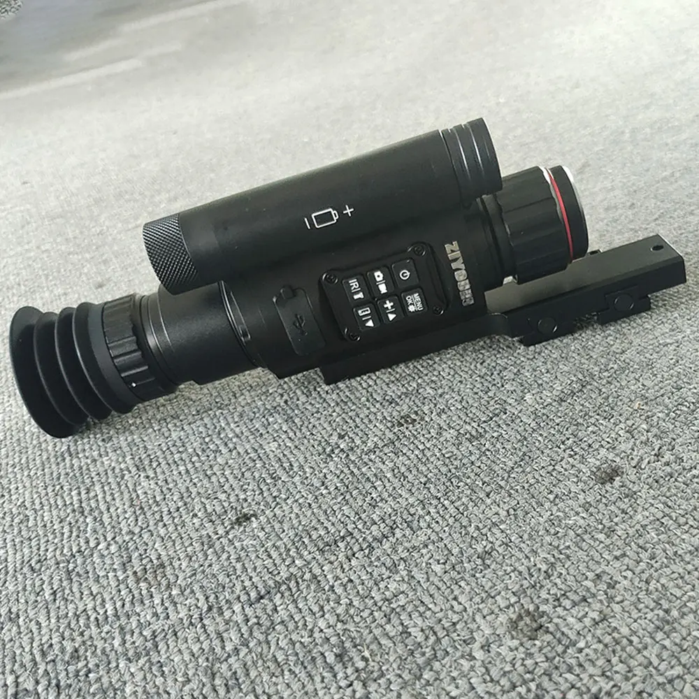

ZIYOUHU NV075S LRF Infrared Night Vision Scope, 50mm IR Digital Monocular with Laser Rangefinder 1000m Landing Point for Hunting