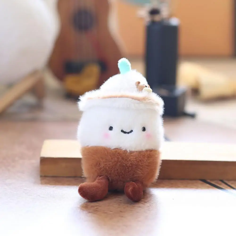 Fruit Decoration Pendant Q-version Doll Pendant Milk Tea Cup Design Charm Decompression Fruit Decoration Versatile Accessory