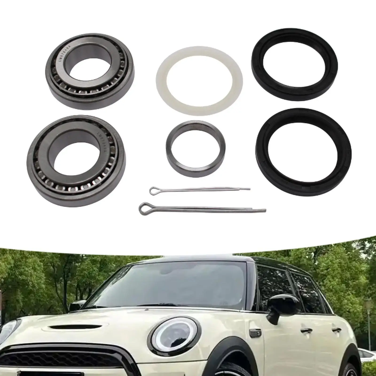 

Front Wheel Hub Bearing Kit Professional Easy to Install Premium Repair Parts Ghk1140 Replaces Accessories for Classic Mini