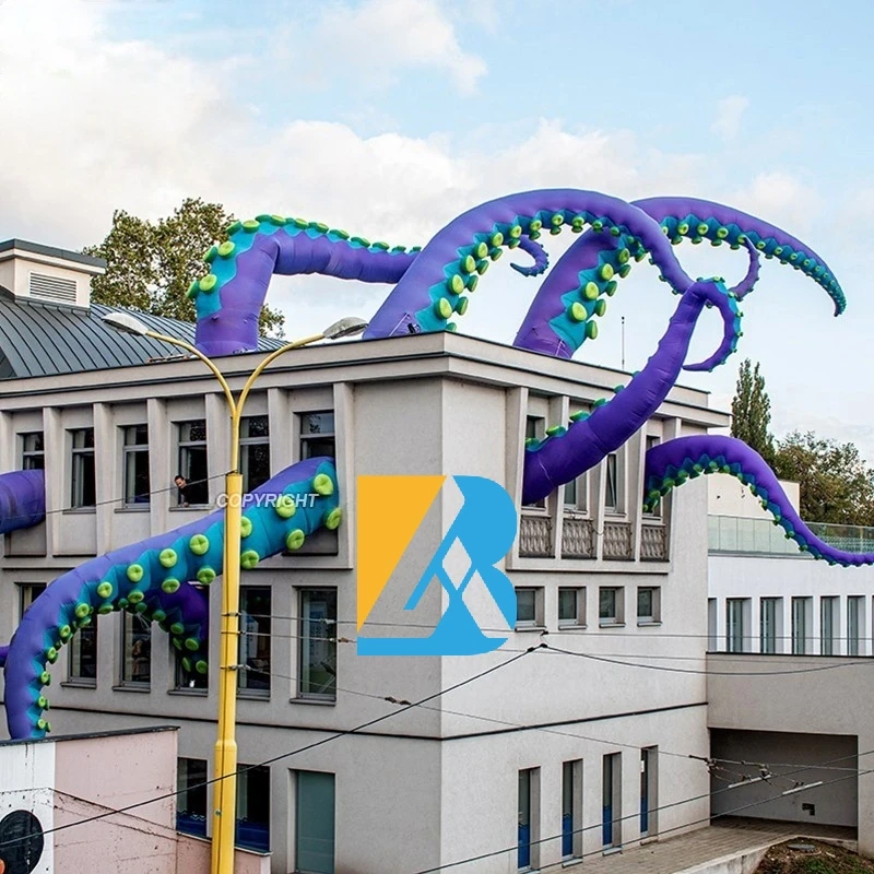 Bespoke Advertising Giant Inflatable Octopus Tentacles for Building Decoration Toys