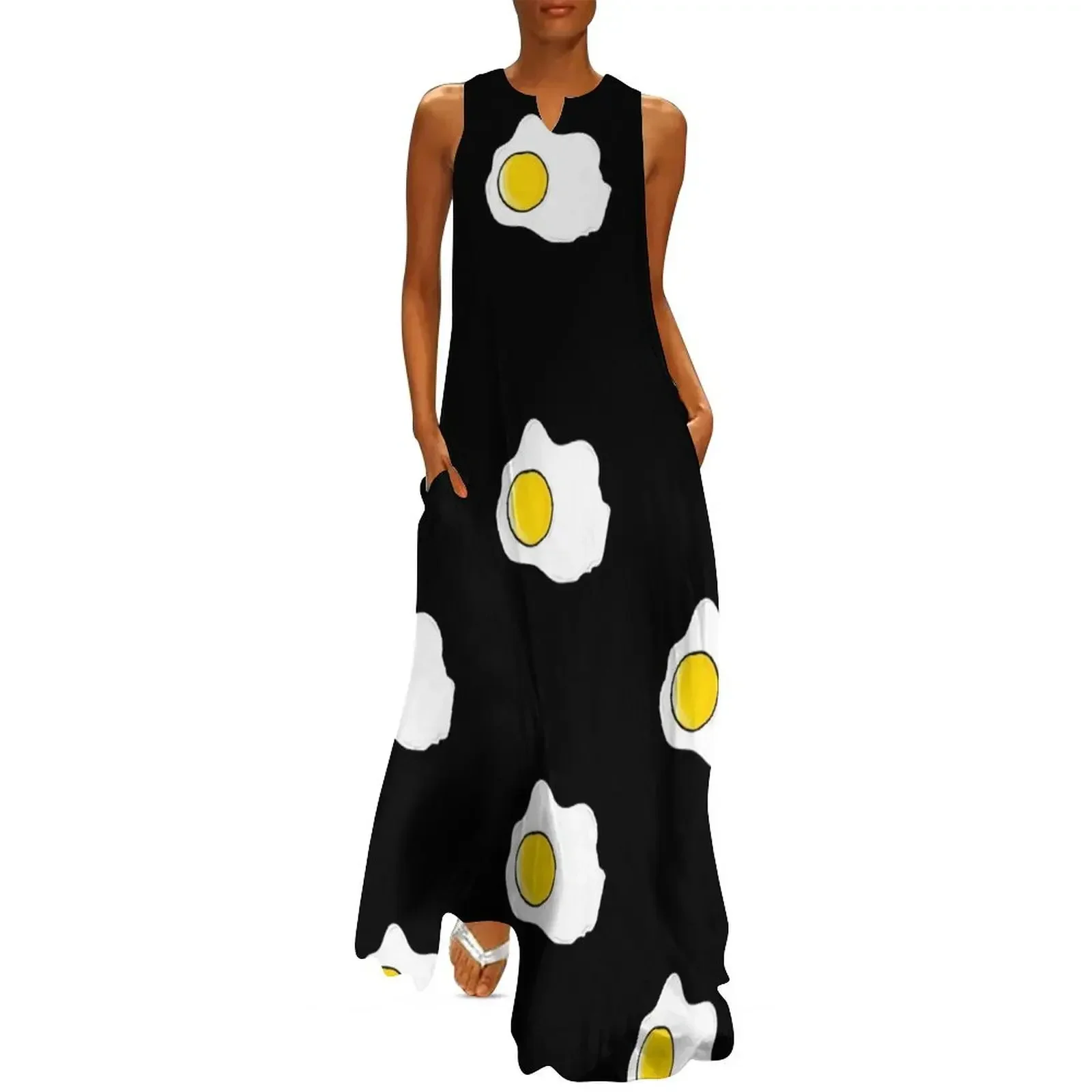 

Fried egg - eggs Long Dress Party dresses for women dress for women dresses ladies 2025 summer Elegant gowns Dress