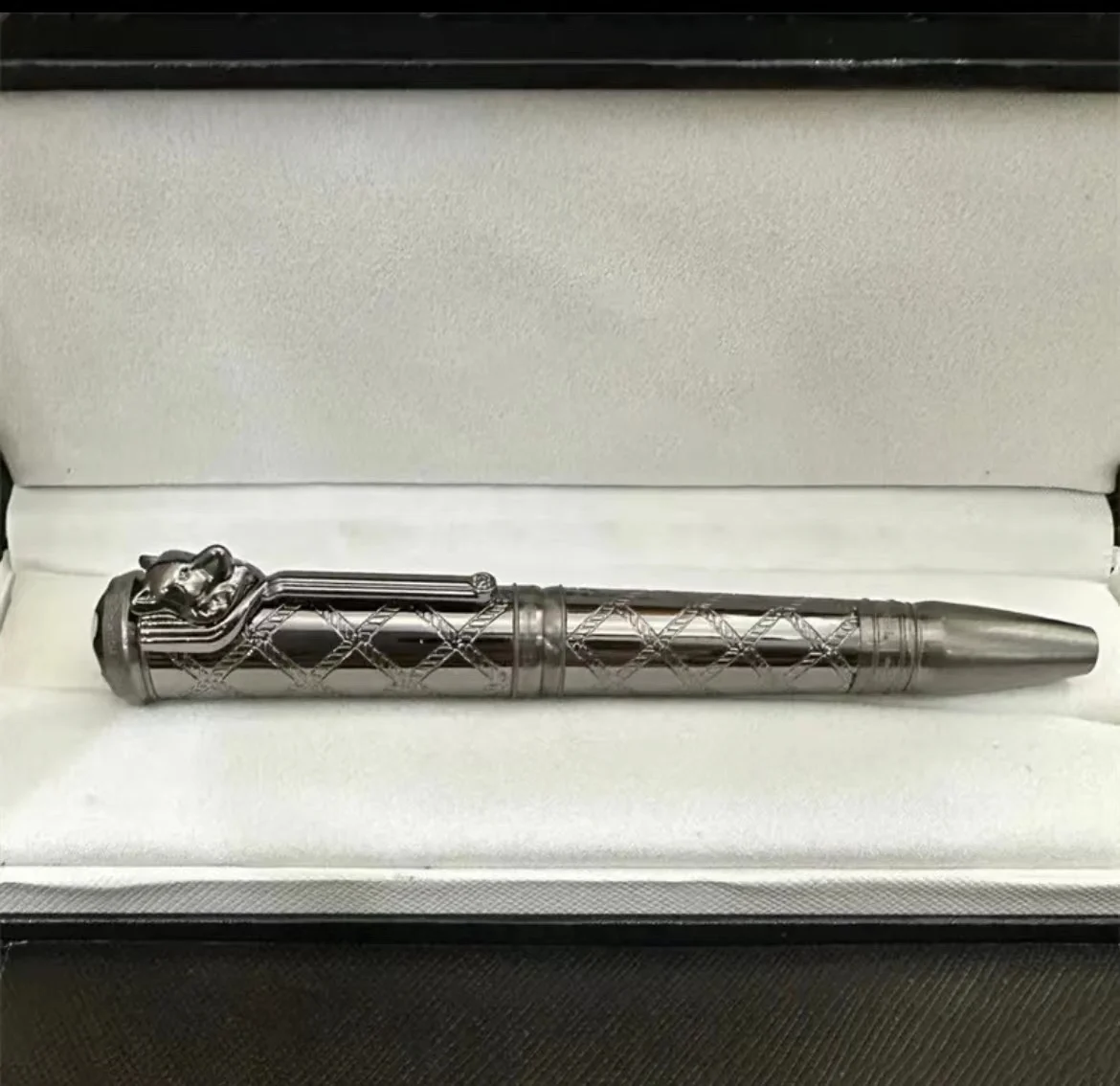 Wolf Head Design Fountain Pen MB Rollerball Pen Ballpoint Pen Luxury Writer Signature With Embossed Writing Gifts