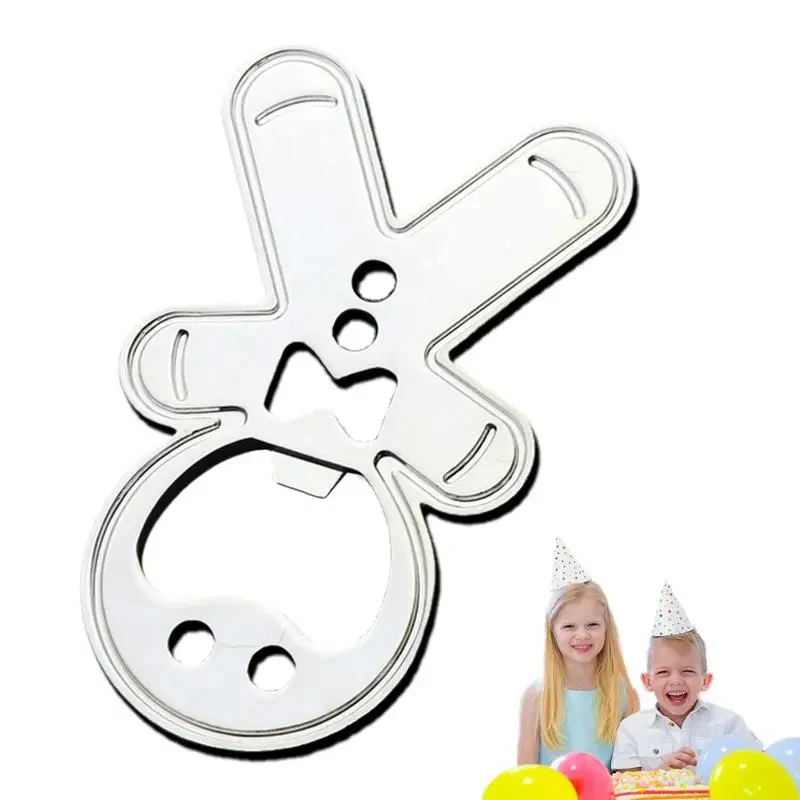 Magnetic Gingerbread Man Bottle Opener Stainless Steel Bottle Opener Fridge Soda Glass Cap Remover Kitchen Metal Beer Bar Tool