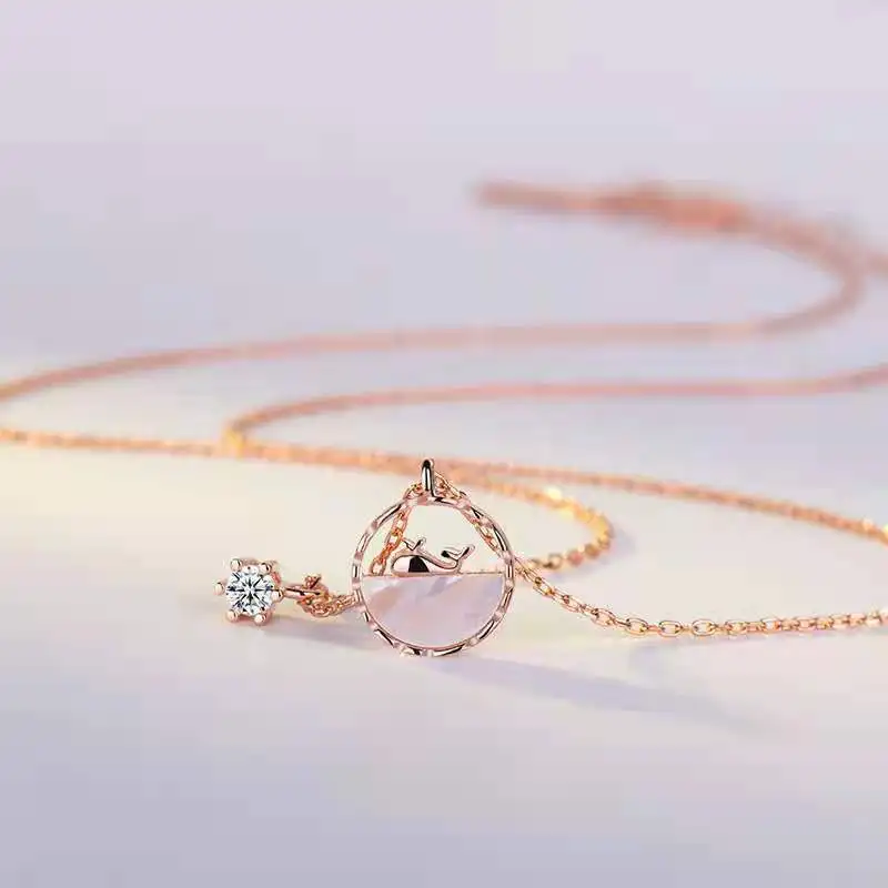 CIAXY Ocean Whale Necklaces for Women Temperament Fritillary Choker Clavicle Chain Fashion Jewelry Gifts