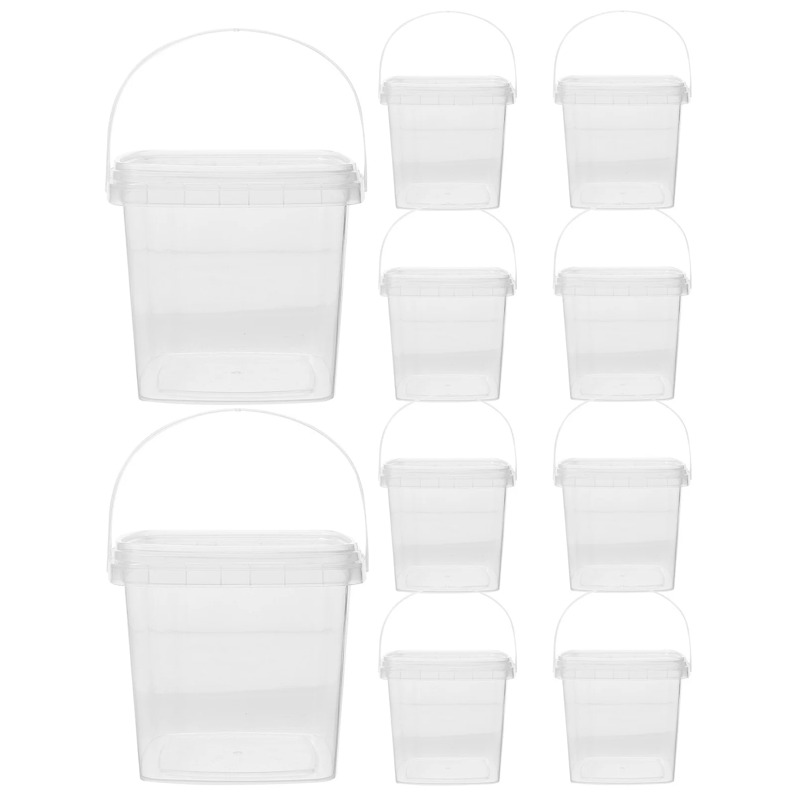 

10pcs Bucket Storage Mini Ice Cream Holder Multifunctional Freezer Container For Homemade Ice Cream Yogurt Jam Kitchen Food Bins