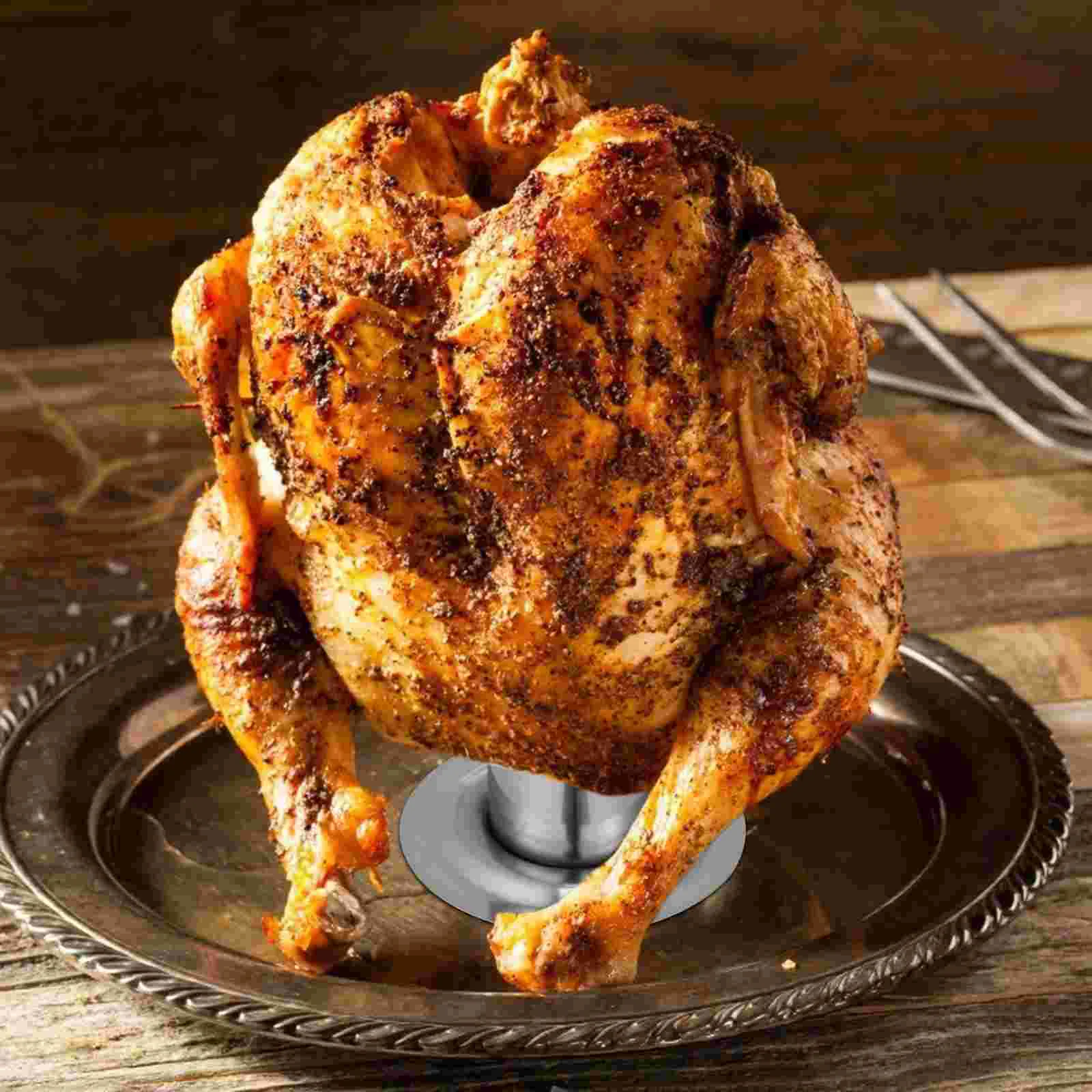 

Chicken Rack Stuffer Drumstick Leg for Grill Pan Grilled Stainless Steel Roaster Tool Shelf Beer Can