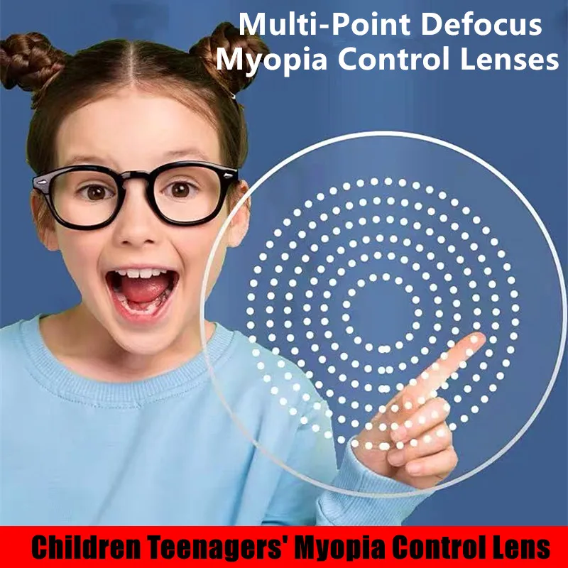Teenager Customized Lens Multi Point Defocus Lenses Protection Vision Anti Blue Light Kids Myopia Relief Control Optical Glasses