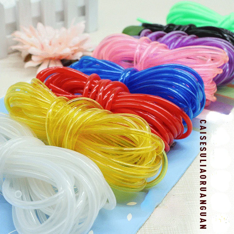 

5 meters/1 roll PVC color plastic transparent hose hand-woven material