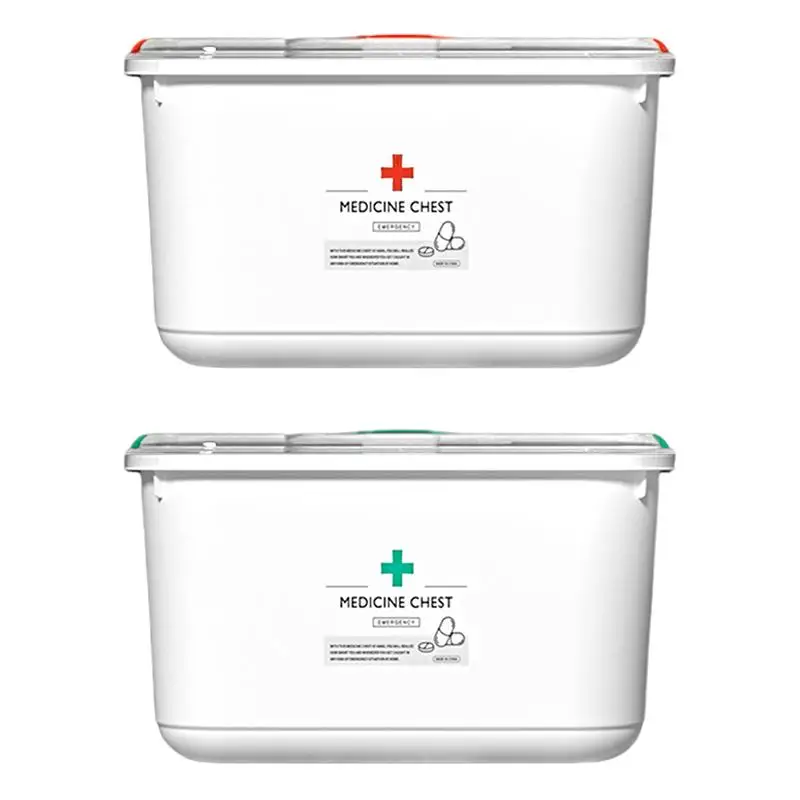 Family Pill Organizer Dustproof Multilayer Pill Organizer Pill Storage Organizer With Lid Pill Carry Box For Work School Outdoor