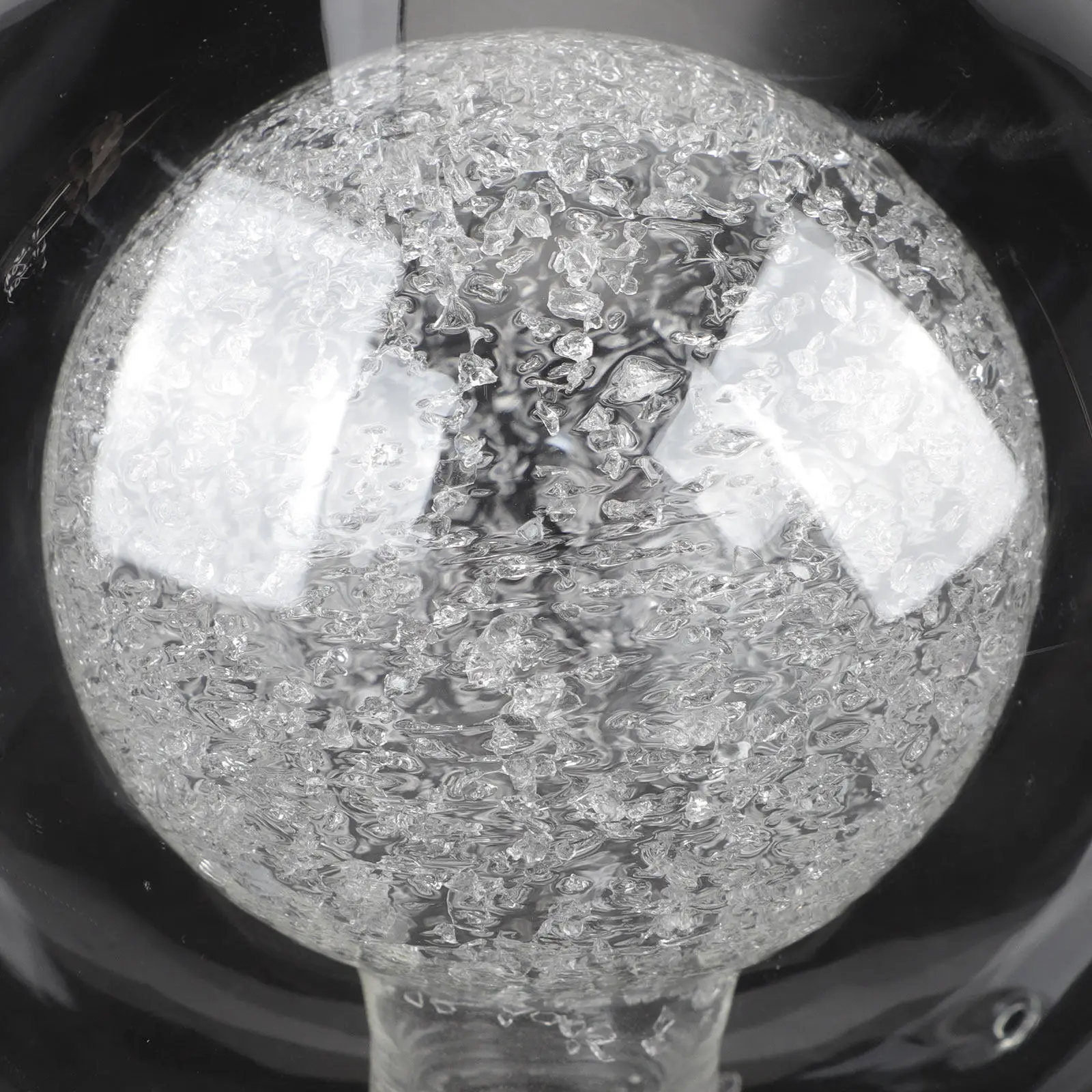 Double Layer Glass Globe Lamp Shade 100mm Clear Ceiling Pendant Light Cover Replacement