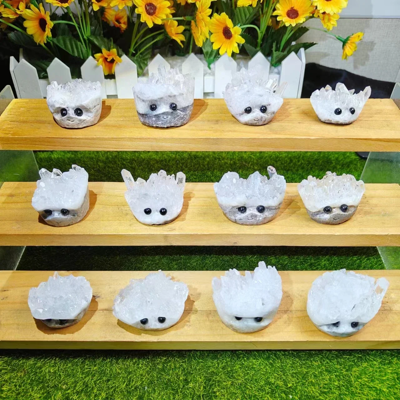 

# Hot Wholesale Hand Carved High Quality Natural Crystal Cluster Hedgehog Carving Crystal For Home Decoration