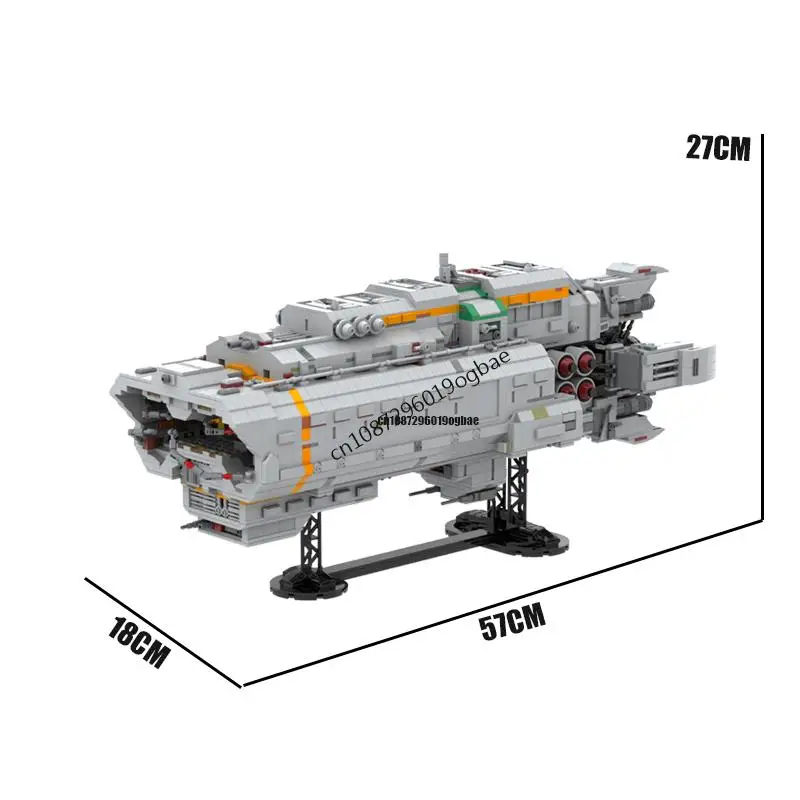 4038PCS เกมภาพยนตร์ซีรีส์ Expanse MOC Canterbury พื้นที่เรือ DIY ความคิดสร้างสรรค์ของเล่นเด็กประกอบปริศนาของขวัญวันเกิด