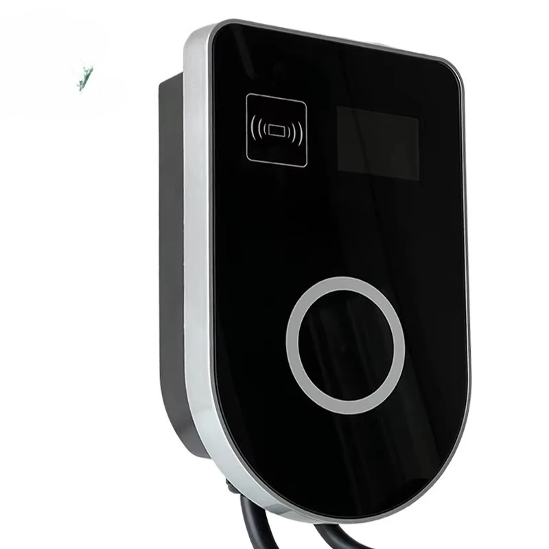 11kW three-phase smart electric vehicle charger plug and wall box