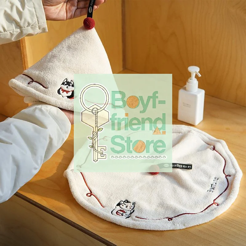 منشفة يد معلقة للحمام والمطبخ للأطفال الكبار سميكة ماصة لا تساقط التطريز تجفيف منشفة #1