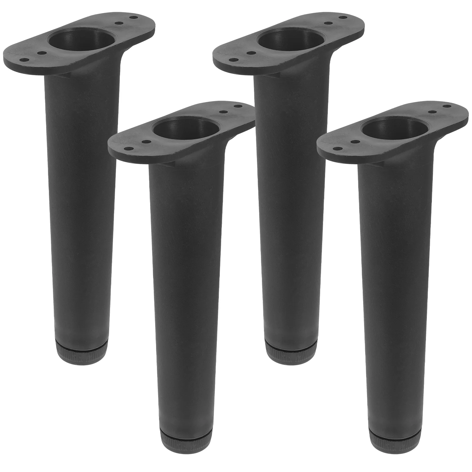 4 Pcs Mattress Toppers Bed Support Frame Adjustable Replacement Double Legs Center Black