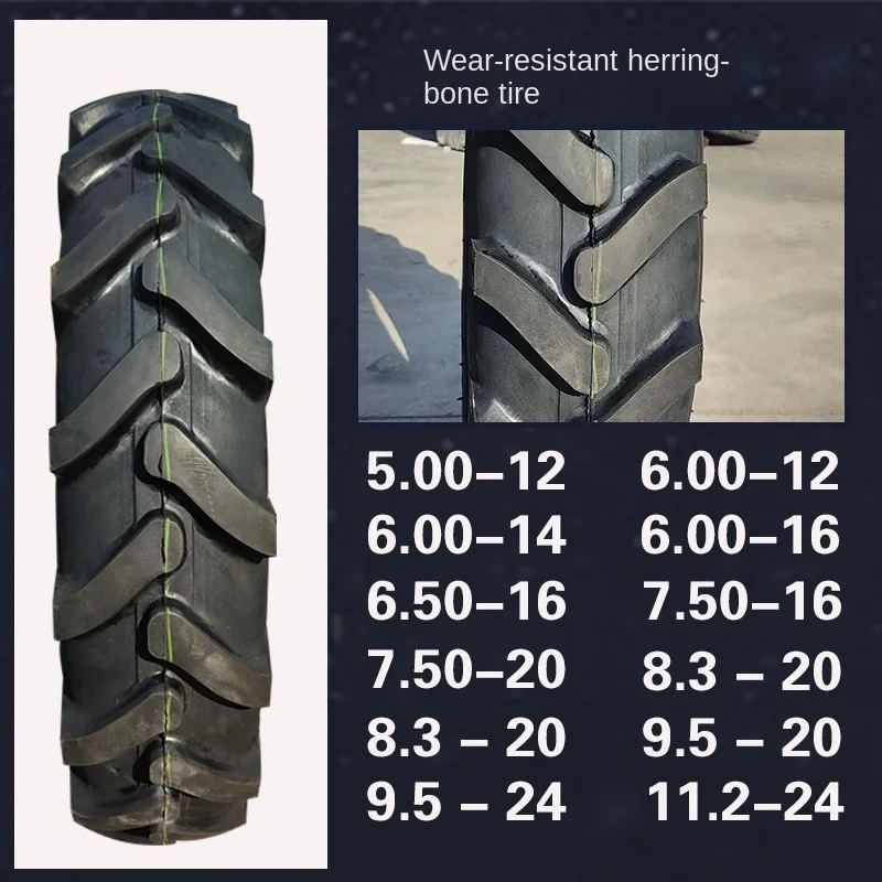 ZL Tractor Herringbone Flower Tire Agricultural Vehicle Front and Rear Tire