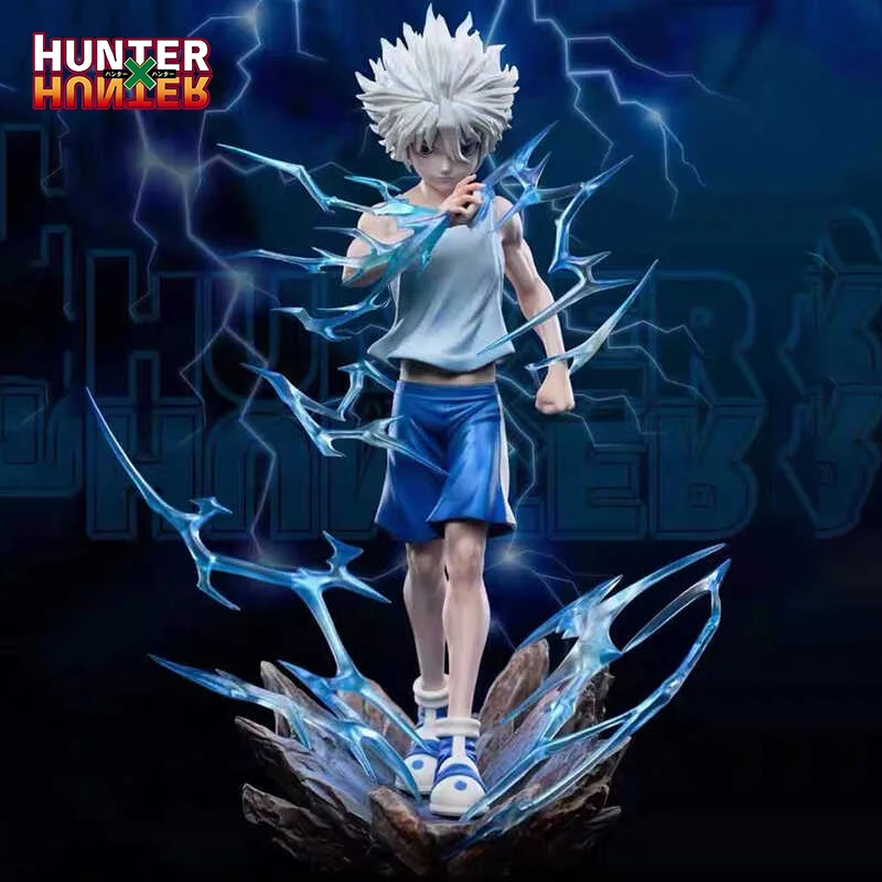 Hunter×Hunter Anime Figures Killua Zoldyck Figure Manga Action Figure Pvc Model Collectible Statue Ornament Kid Christmas Gift