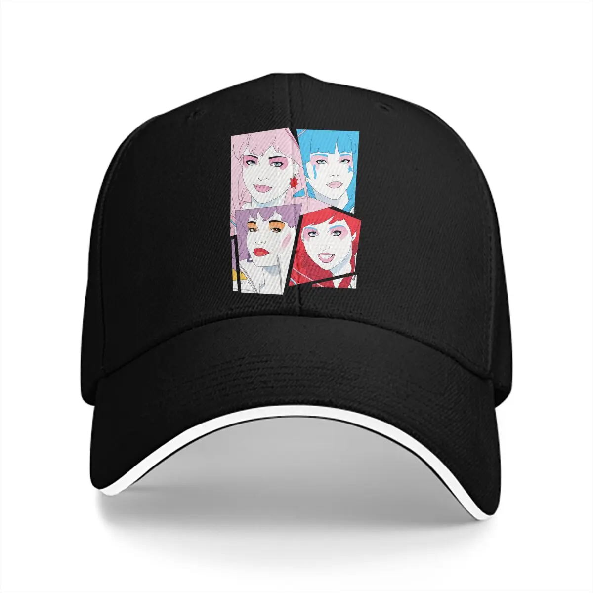 Jem e gli ologrammi cappello multicolore berretto Unisex con visiera orgoglio le nostre canzoni sono cappelli di protezione della visiera Casual migliori