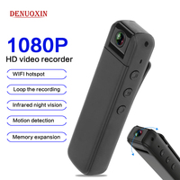 1080P Mini Camera Outdoor Sports DVR Video Voice Recorder Wifi Hotspot Micro Body Camcorder Back Clip Night Vision Motion Detect