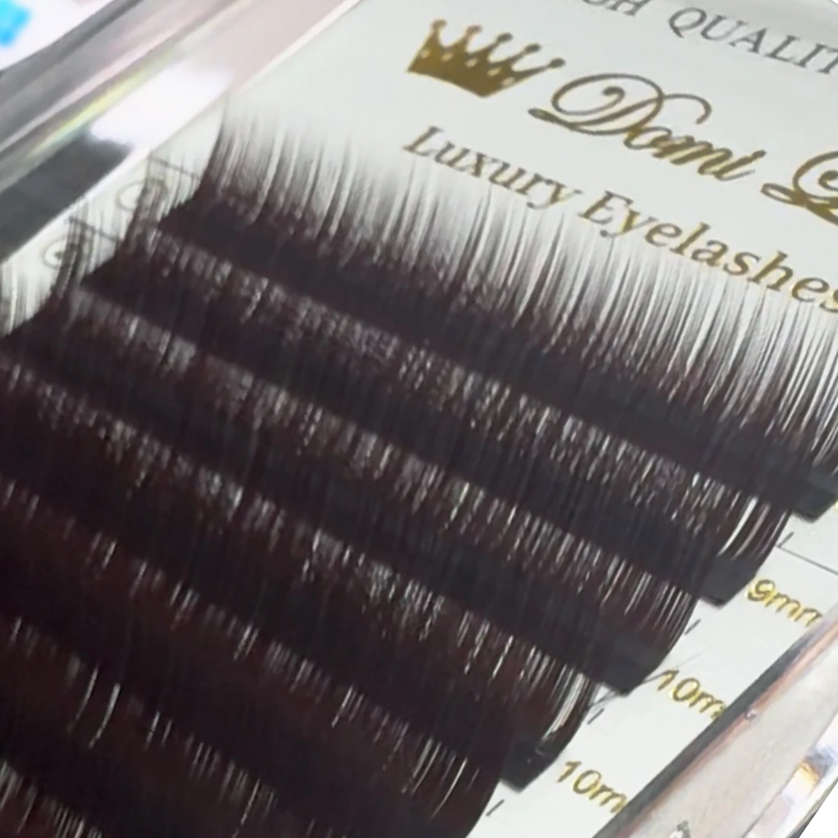 Domi Lash Braune Einzelwimpern 0.05 0.07 LJ LC LB LD Curl Wimpernverlängerungen Upgrade Premium Weiche Künstliche Wimpern