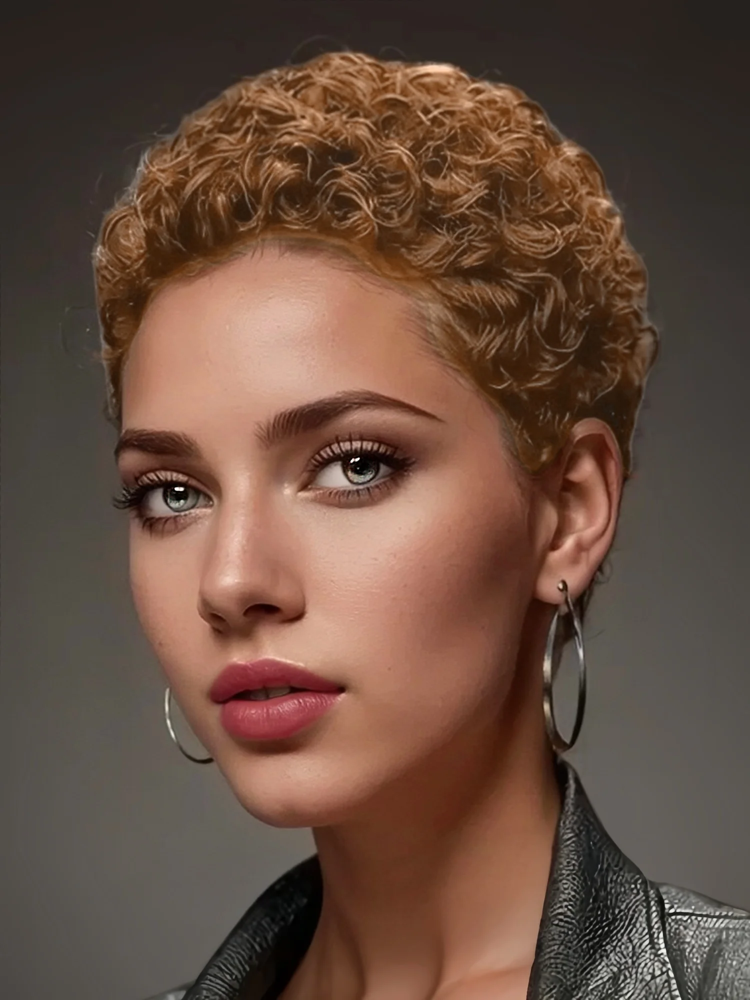 

Парик Afro Kinky Curly Deep Wave Pixie Полностью машинного производства, 100% человеческие волосы для женщин — летняя повседневная одежда и натуральный блеск