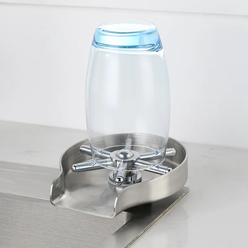 

Автоматический ополаскиватель для стаканов высокого давления, насадка на кран для мытья бутылок и чашек, распылитель для раковины, инструмент для чистки кофейных чашек