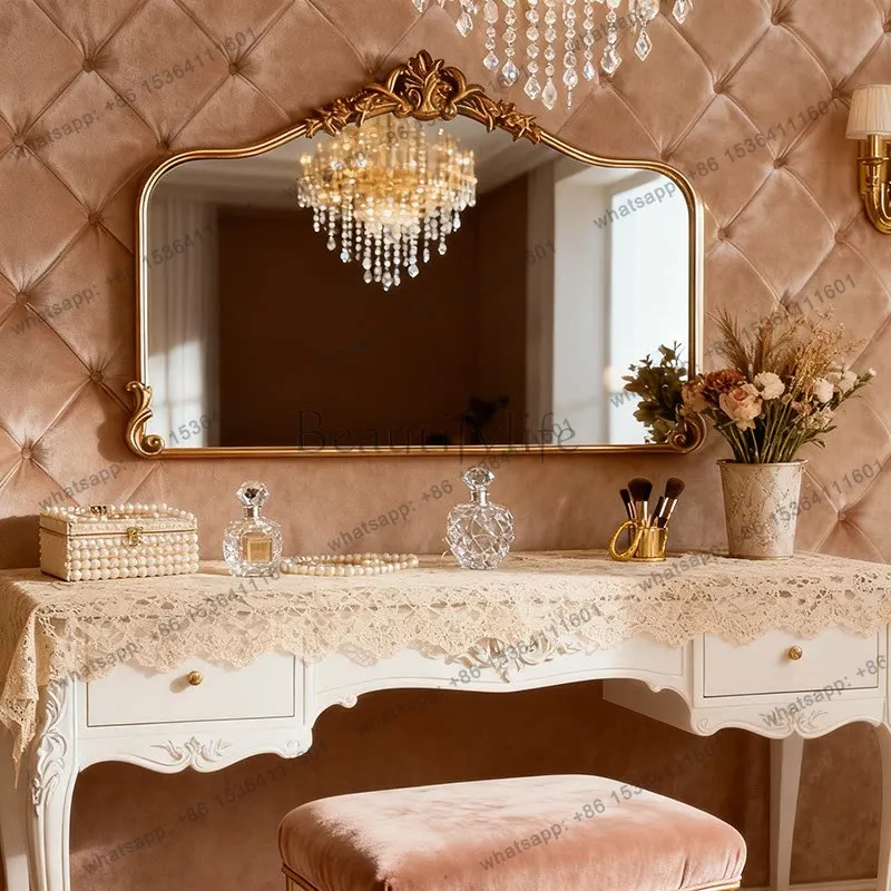 French vintage sink mirror wall hanging fireplace above decorative mirror customization