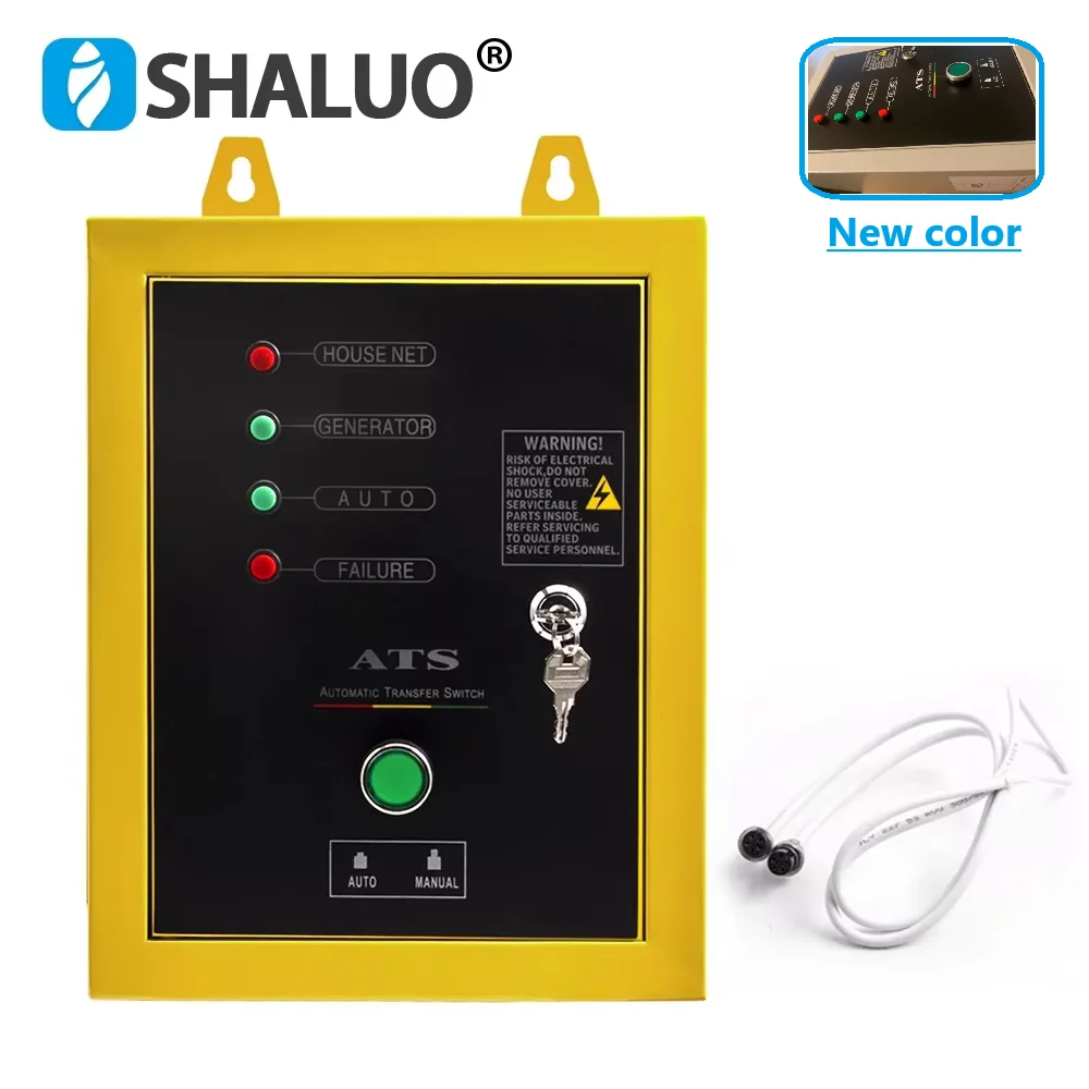 5/8 Hole 220V 240V 10KW Generator ATS Control Box Single Phase Auto Start Stop Controller Module Gasoline Diesel Generator Parts