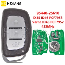 HE 95440-2S610 ID46 PCF7953 ID46 PCF7952 Keyless Go TOY40 Blade Car Remote Key For Hyundai Ix35 Tucson Verna Elantra