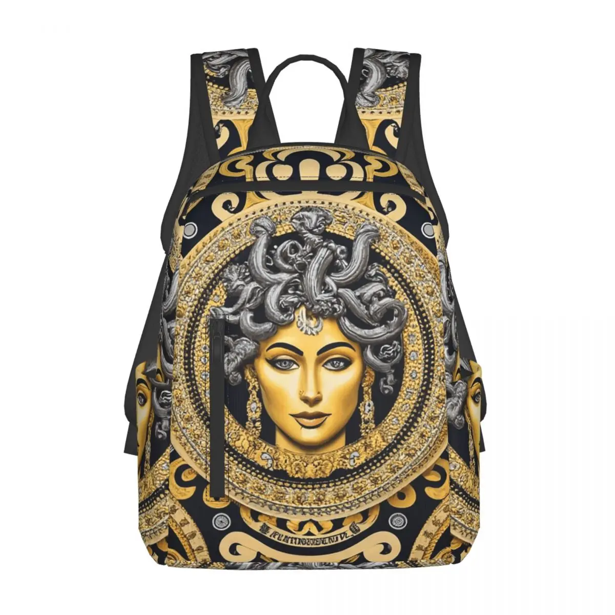 

Ancient Greece Medusa Gorgon Vintage Style Backpack Daypack Large Capacity Children BookBag School Bag Shoulder Bags