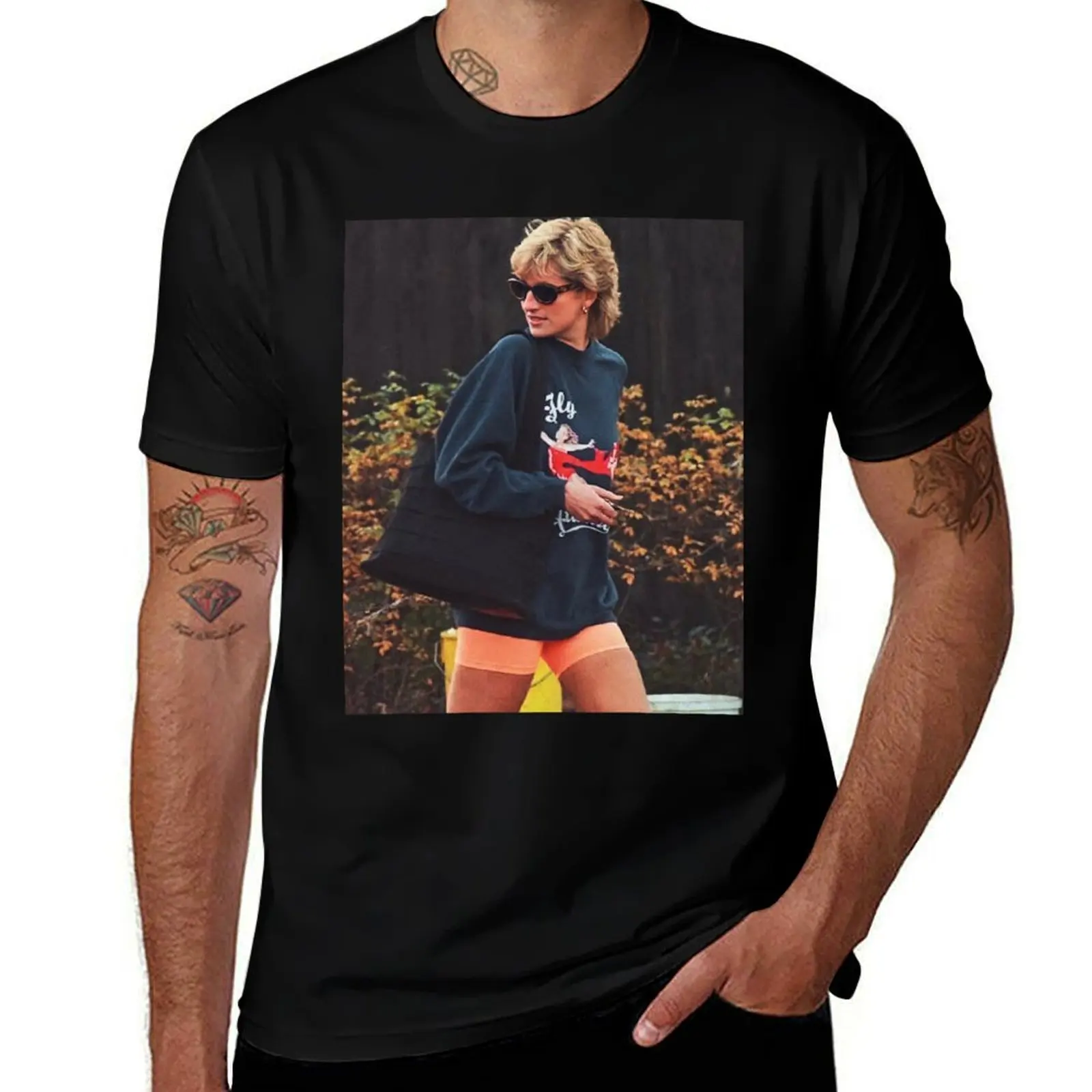

Princess Diana Street Style T-Shirt t shirt for man 100 percent cotton cotton tshirt 100% man t shirts for men T-Shirt