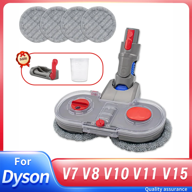 Fighter Electric Mop Head Attachment For Dyson V7 V8 V10 V11 V15 Wireless Vacuum Cleaner Wet-Dry Mop Cleaning Head Floor Brush