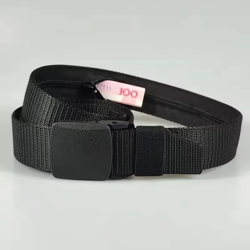 New Travel Cash Anti Theft Belt Waist Bag Women Portable Hidden Money Strap Belt Wallet Waist Pack Men Hiding Belt For Men Women