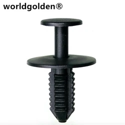 Worldgolden 100pcs 자동 패스너 리테이너 나일론 블랙 르노 #7703081127