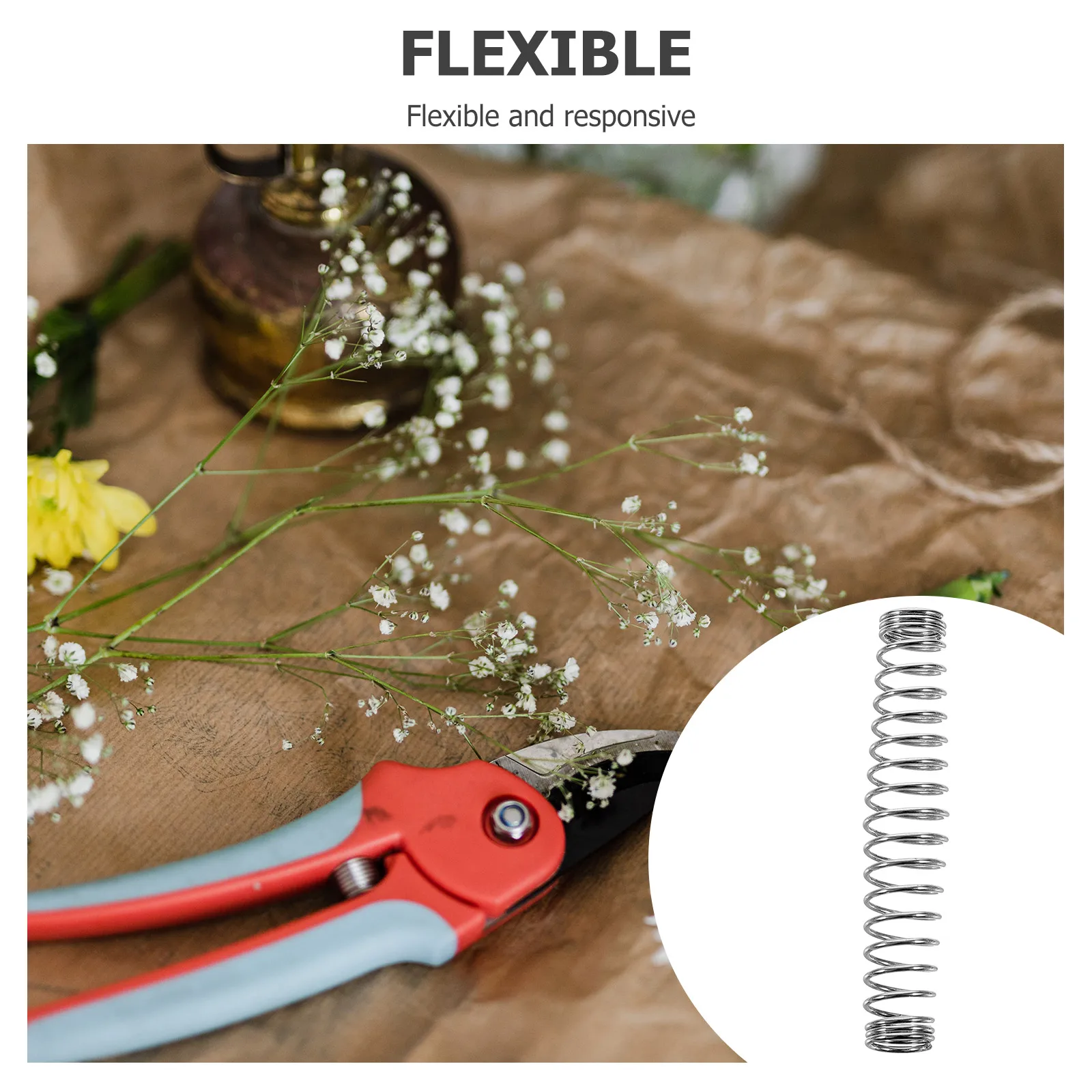 

3 Pcs Stainless Steel Pruning Shears Spring Replacement Garden Scissors Trimming Tool Tree Pruner Springs Lightweight