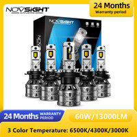 Novsight H7 LED Headlight For Car H4 LED Lights H11 9005 9006 HB3 HB4 6500K 4300K 3000K 60W 13000LM LED 12V Auto Fog Light Bulbs