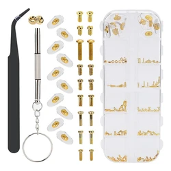 Glasses Nose Pad Eyeglasses Nose Pads Replacement Repair Kit Eye Glass Repair Kit With Screws, For Eye Glasses
