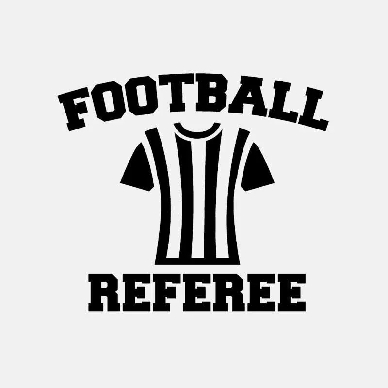 Car Referee Fashionable Personalized Football Referee Exquisite Car Decoration Sunscreen Waterproof Black/White, 14cm * 12cm